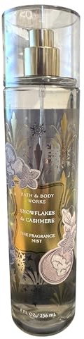 Bath & Body Works SNOWFLAKES & CASHMERE Fine Fragrance Mist 8 oz / 236 mL (SHIPS FROM UK)