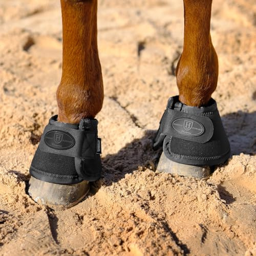 Harrison Howard Horse Bell Boots Equine Ballistic Hoof Overreach Bell Boot