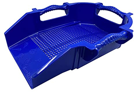 Sand Dipper Treasure Digger Shark Tooth Sifter & Sand Shovel – Ergonomic Multi-Handle Sand Sifter for The Beach with a Shovel-Shaped Head Makes It Easy to Dig & Sift to Find Treasures (Blue)