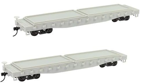 Evemodel 2 Set Spur H0 1:87 Flachwagen Modell Eisenbahn Güterwagen Waggon Unbemahlte Klebstoff Blank unlackiert unmontiert