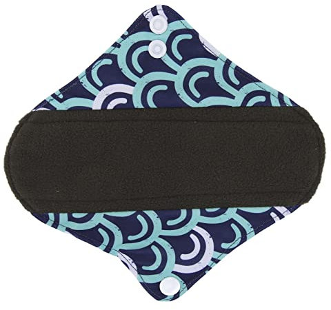 Verdant Touch 5 Stück Binden aus Stoff Bambuskohle Waschbar Wiederverwendbar Menstruationseinlagen für Frauen Auslaufsicher Tuch Damenbinden Inkontinenz Slipeinlagen 27cm