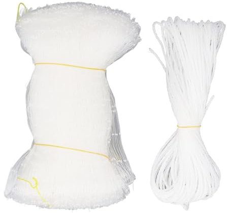 Pssopp Katzennetz, Anti-Fall-Maschenzaun, Katzen-Balkongeländernetz, Katzennetz für Balkon, Katzensicherheitsnetz, Balkongitter, Kinderbett, Treppe, (Stil Zwei Größe: 6 x 3 Meter / 19,7