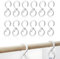 Ganci a S,XURJUMI 12 pezzi anti-goccia ganci a S, ganci da appendere, ganci per appendiabiti, ganci a forma di S, per cucina, bagno, camera da letto, ufficio, giardino