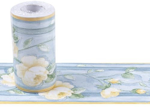 rongweiwang Bordi per carta da parati autoadesivi Peel Stick per rifinitura in PVC per carta da parati autoadesivo 10 metri x 10 cm, E