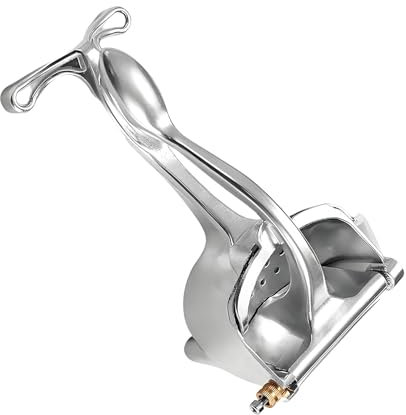 Krmoau Presse-agrumes manuel en acier inoxydable, récipient portable, ustensile de cuisine pour la maison, orange, camping, pique-nique, pamplemousse