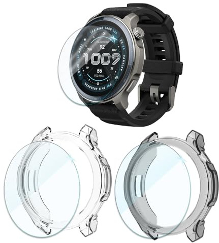GKFJBD for Amazfit Balance 2 Screen Protector & Case Set