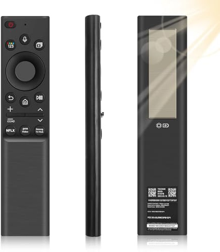 Telecomando Solare Vocale per Sam-Sung Smart TV, BN59-01357B Telecomando Solare Universale con Ricerca Vocale e Ricarica, Compatibile con Serie Sam-Sung The Frame, Neo QLED, Crystal UHD 4K TV (2021-20