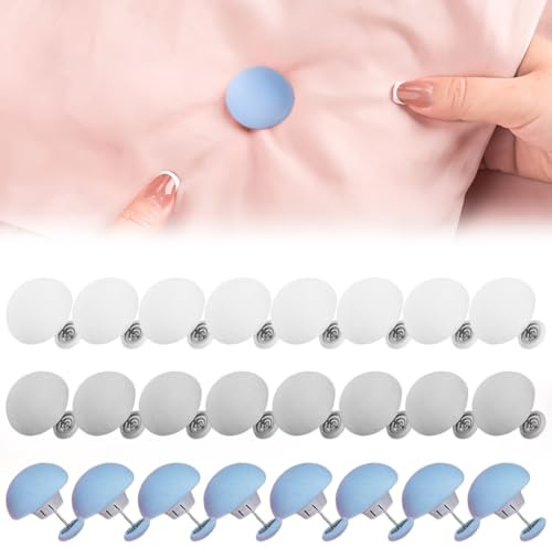 JYNXOR 24 Pcs Clip Ferma Piumino e Copripiumino, Ferma Copripiumino, Clip Ferma Piumino Da Sacco, Blocca Piumino Letto Antiscivolo, Ferma Lenzuola, Ferma Coperte Bambini, Per Piumini Tende