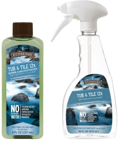 Melaleuca Tub & Tile 12x Bathroom Cleaner – 8 fl. oz. | Super-Concentrated, Plant-Based Formula with Spray Bottle Included