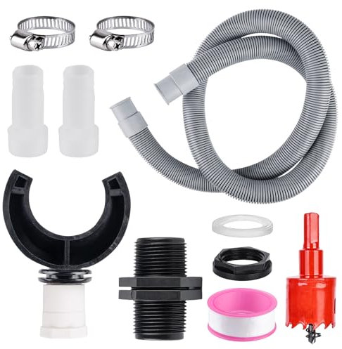 Collecteur d'eau de pluie, raccord de citerne de pluie, 100 mm, pour tuyaux de descente, kit de raccordement pour récupérateur d'eau de pluie, tuyau de descente Speedy, tuyau de descente 100 cm, tuyau