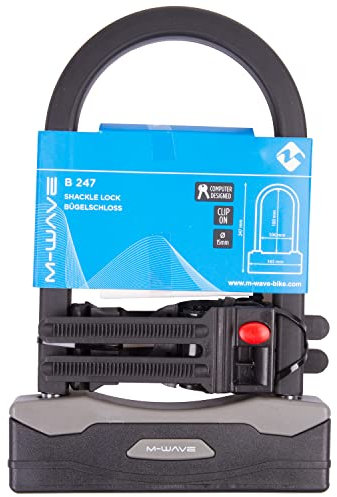 M-Wave B 247 Bügelschloss, schwarz