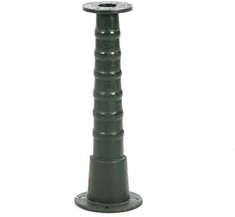 Ribelli 500244 Pumpenständer für Gartenpumpe Schwengelpumpe Verlängerung für Handpumpe Typ 75 Rundflansch - grüne Pumpe Pumpenzubehör Handschwengelpumpe Nostalgie,68 -70 cm hoch