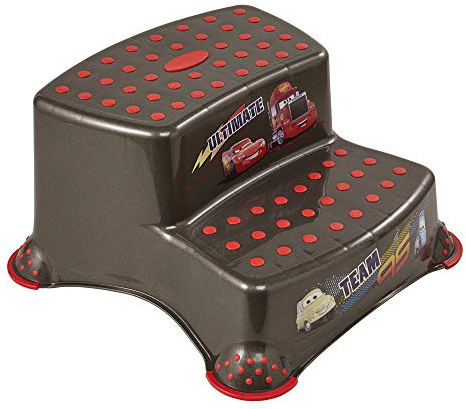 Scaletta a due Gradini keeeper Cars, Da 18 Mesi a 10 Anni circa, Funzione Antiscivolo, Igor, Grigio