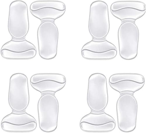 URAQT 4 Paia Cuscini per tallone Pad Heel, Heel Liners comode per scarpe antiscivolo, Proteggi Tallone Self Adhesive Silicon per Donna Cura Piede