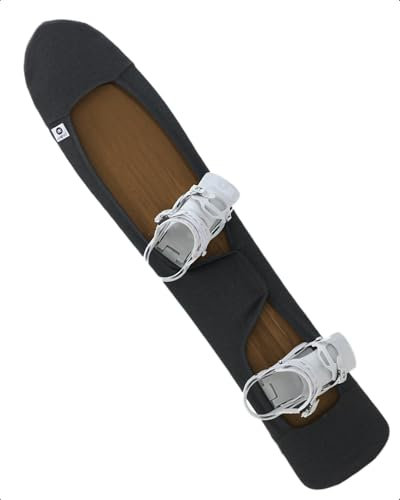 MONS Powder Snowboard Setback Stance Weiche Schutzhülle Cover mit Bindung zum Verpacken in der Boardtasche, Kratzfest (S)