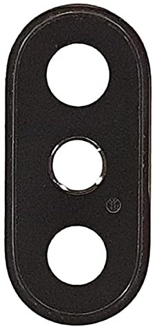 Smartex® Glas für Linse Rückkamera mit Rahmen kompatibel mit iPhone XS - Schwarz