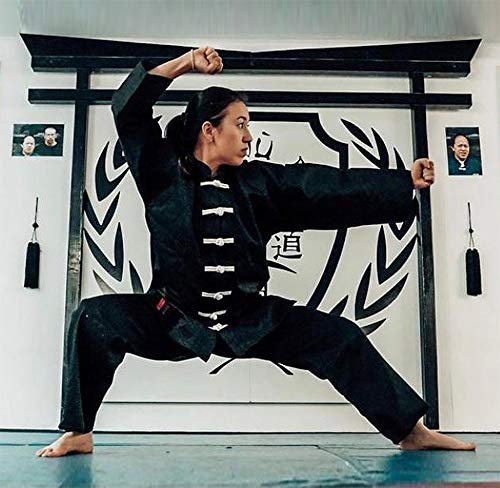 DEPICE Unisex – Erwachsene China Trainingsanzug, schwarz, 130cm