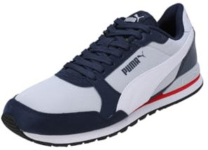 PUMA Erwachsene ST Runner v2 Mesh-Sneakers 43Silver Mist White Club Navy for All Time Red Black Gray Blue