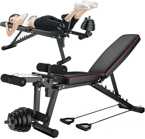 banc de musculation pliable multifonction lit sit up,Exercice de Musculation Pliant Banc d’entraînement Multiposition,Dossier Réglable En 5 Positions,Pour Exercice Gymnastique à Domicile/Bureau