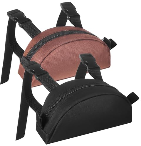 Shinylin Borsa da sella con pomello, per cavalli, cellulare, trail riding, 2 pezzi, colore: nero e marrone