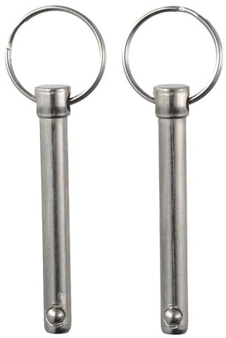Clevis Pins 2Pcs Carbon Steel Hardware Pins Quick Release Pin Diameter 8mm Marine Hardware for Boat Accessories