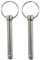 Clevis Pins 2Pcs Carbon Steel Hardware Pins Quick Release Pin Diameter 8mm Marine Hardware for Boat Accessories