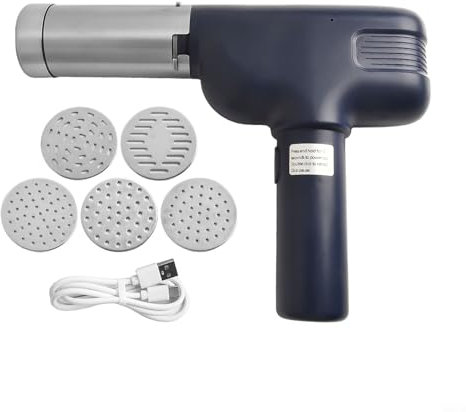 Máquina eléctrica de mano para hacer pasta 5 en 1, máquina portátil para hacer fideos eléctricos, disfruta haciendo varios tipos de pasta