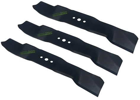 perfektGarten 3 X 39 CM lawnmower mulching blade compatible with Husqvarna Rider Pro Proflex 15 V2 18 20 21 AWD / 544 30 85-01