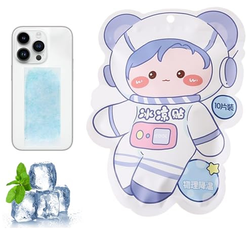 dzqad Compresses Thermo-Réfrigérantes en Gel - Patchs Rafraîchissants Apaisants pour Chaleur Estivale - 10 Patchs Portable Respirant Rafraîchissant Sport Extérieur Voyage Transport Camping Randonnée