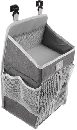 FUNNETOYU Organizador Colgante para Resistente y Lavable con Múltiples Compartimentos Bolsa para Transpirable para Cuna y Guardería Almacenamiento Versátil para Cochecito y Cama