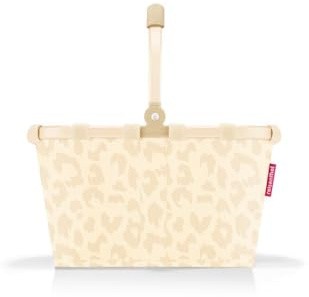 reisenthel Carrybag XS Leo Vanilla – Cesta de la Compra Estable con práctico Bolsillo Interior – Diseño Elegante e Impermeable