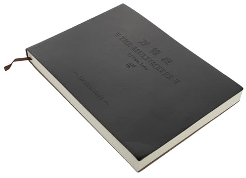 NOLITOY Libro de Contabilidad Multifuncional, Tapa de Cuero Sintético Negro, 320 Páginas Apaisadas, Manual Conciso Formularios para Uso Escolar y Oficina, Libro de Cuentas Portátil