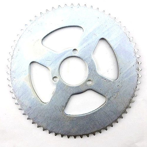 STONEDER Piñón de cadena trasera de acero T8F de 64 dientes de 35 mm para bicicleta de bolsillo china de 47 cc y 49 cc