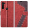 MOBESV Phone Cover For Motorola Moto G8 Power, Flip Wallet Case for Motorola Moto G8 Power Phone Case, Red/Dark Purple