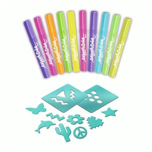 Airbrush Plush Nachfüllset mit 10 Markern, mehrfarbig, 10 Stück