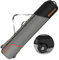 DAUSROOB Snowboardtasche Skitasche mit Rollen, 360°Gepolstertes Skisäckchen Hochwertige wasserdichte 1680D-Oxford Skiboardtasche Ski Tragetasche für Flugreisen All-Terrain-Ski-Snowboard-Tasche(164cm)