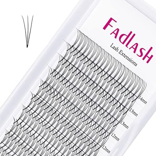 Volume de cils 3D 0,07 mm D Curl 8-14 mm Extensions de cils Volume russe Cils artificiels préfabriqués Cils russes (3D-0.07-D, 8-14 mm)