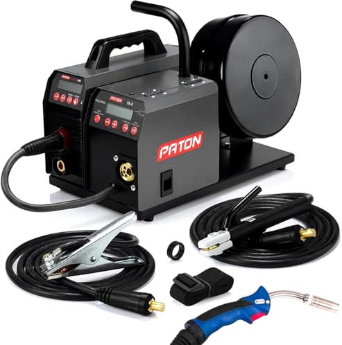 PATON ProMIG 250A soldadora MIG set 3 en 1, 230V, alimentación de hilo 15-2, soldadora MIG sin gas, soldadora TIG MIG MMA, soldadora inverter profesional, equipo de soldadura para uso profesional