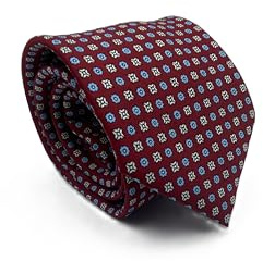 CARACCIOLO Cravatta Elegante in Seta Stile Classico Sartoria napoletana (ROYAL BORDEAUX)