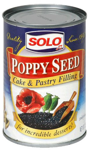 Solo Filling, Poppy Seed, 12.5 Ounce (Pack of 12)