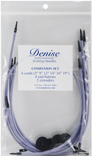 Denise Needles Interchangeable Knit and Crochet Companion Set, Lavender