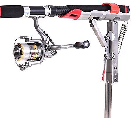 Lixada Automático doble primavera/resorte automático ángulo poste pescado Pesca soporte estándar pesca