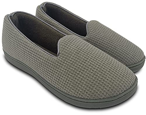 ofoot Women's Comfort Memory Foam House Tofflor med stängd rygg, halkfria inomhus utomhus loafer skor