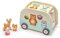 SEVI Trudi by 88036 Steckspiel Wald-Wohnmobil aus Holz, 11-teiliges Sortierspiel, Formen Lernen mit Tierfiguren, Caravan lässt Sich öffnen, Lernspielzeug für Kinder ab 12 Monaten, ca. 26 x 18 x 15 cm