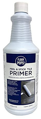 FloorPops FPP4182W Peel Stick Tile Primer, White & Off-White