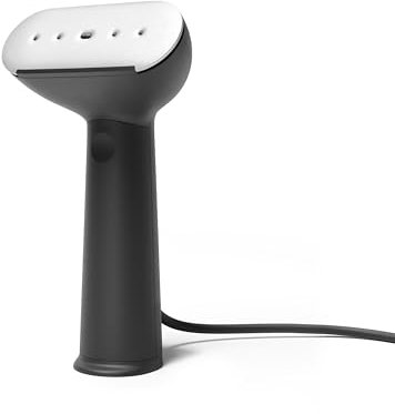 Steamery Handheld Clothes Steamer Cirrus 3, 1200W, US Plug, Heated Ironing Plate, Fast Heat Up, Garment Wrinkle Remover, Black