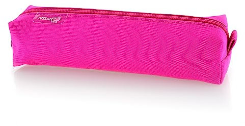 office box Estuche Cuadrado Basic -Ref 59311FU- con Cierre de Cremallera, en Poliéster Lavable y Resistente en 10 Colores de Colorline by (Fucsia)