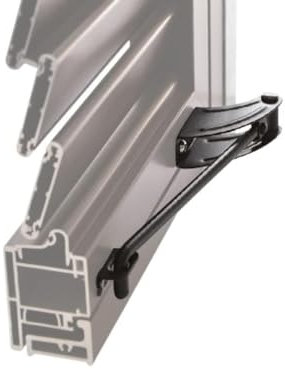 API - Ferma persiana a braccio blocca anta universale per legno alluminio pvc (30 cm)