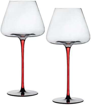 ONSMO Calici In Cristallo Senza Piombo - Bicchieri Da Vino Rosso Grandi, Bicchiere Di Vino Bianco Domestico Per Matrimoni, Banchetti, Viaggi All'aperto, 340ml/710ml