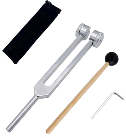 CashBeat 128 Hz Weighted Tuning Fork, Medical for Healing, Sonic Slider